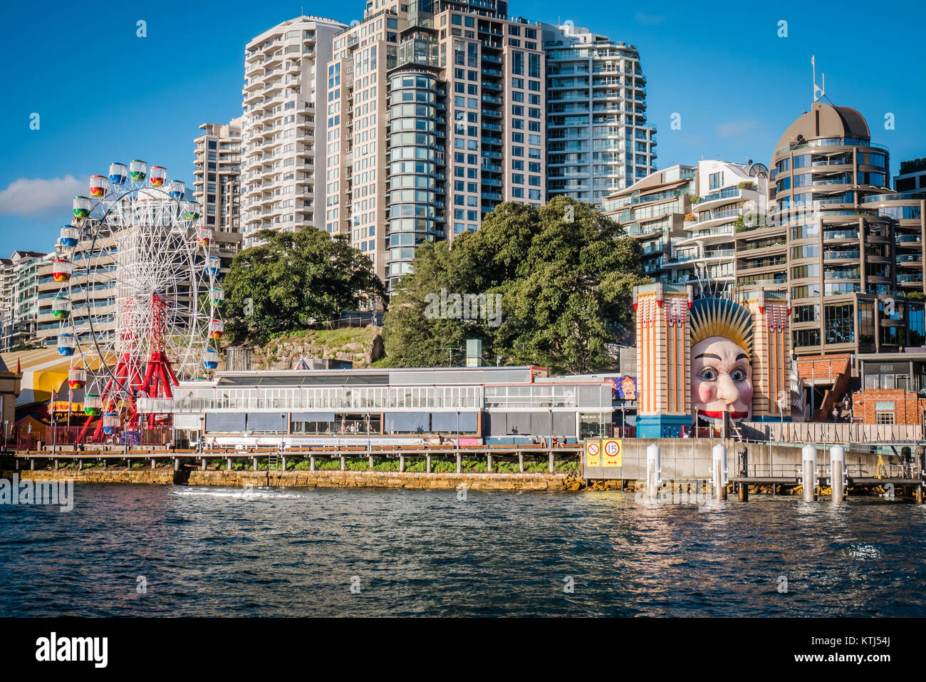 Luna Park Sydney ist ein Vergnügungspark in Sydney, New South Wales, Australien Stockfoto