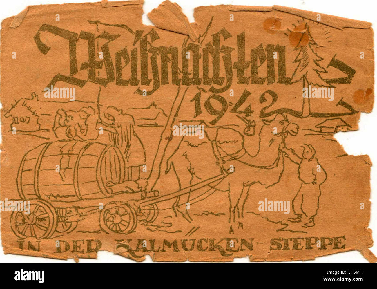 Ein deutscher Feldpost-Brief von Weihnachten 1943, der während des Zweiten Weltkriegs verschickt wurde. Der Brief spiegelt die Kriegserfahrungen der Soldaten während der Feiertage wider. Stockfoto Ein deutscher Feldpost-Brief von Weihnachten 1943, der während des Zweiten Weltkriegs verschickt wurde. Der Brief spiegelt die Kriegserfahrungen der Soldaten während der Feiertage wider. Stockfoto