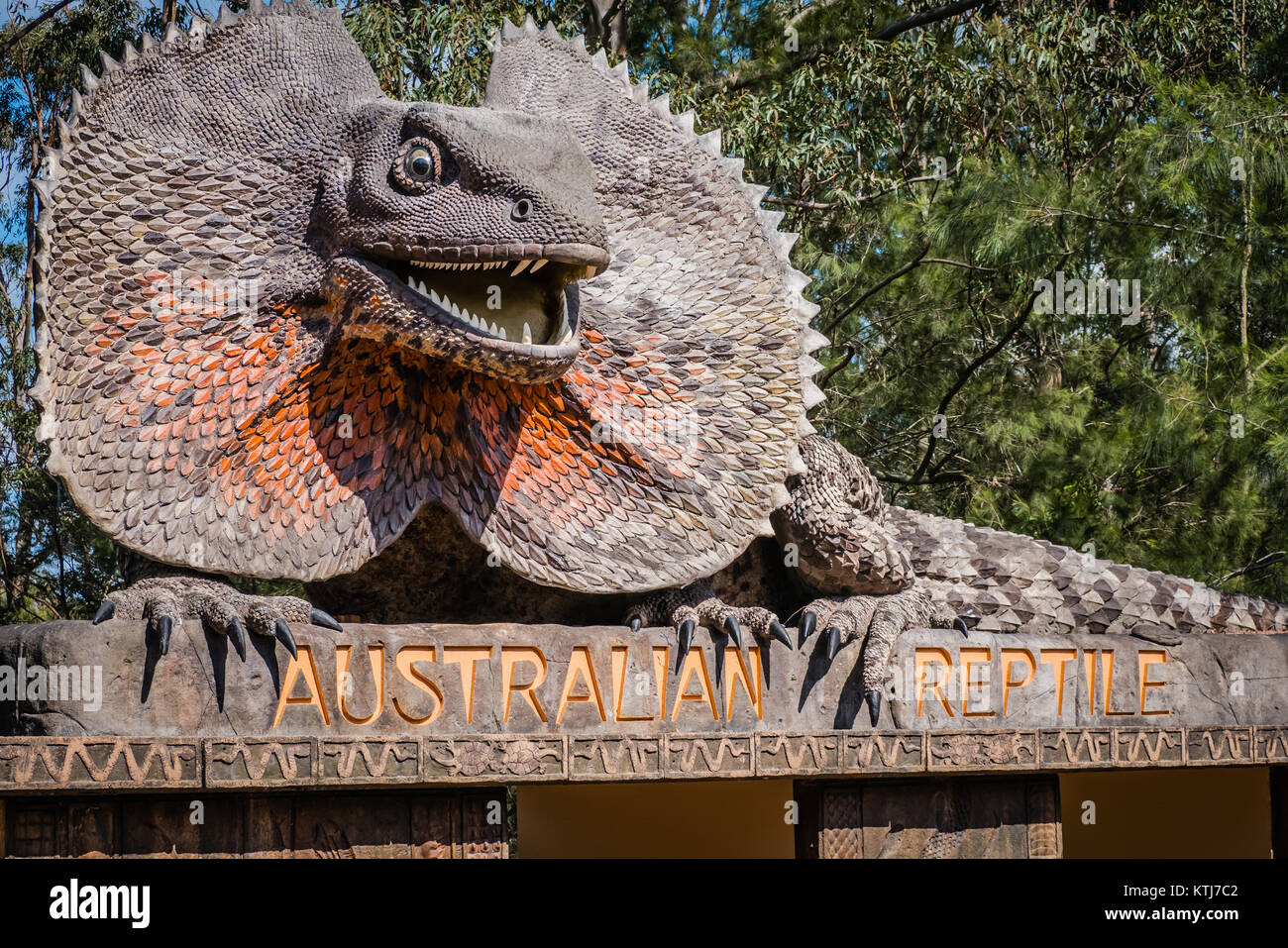 Australian Reptile Zoo Stockfoto