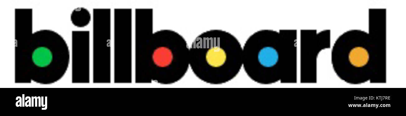 Das Billboard 2013-Logo steht für die besten Errungenschaften der Musikbranche, die von den Billboard-Charts anerkannt werden, ein wichtiger Marker in der Welt der populären Musik. Stockfoto