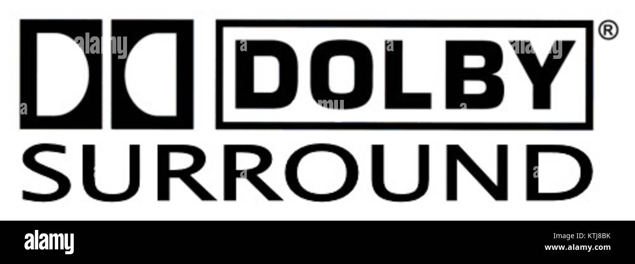 Dolby Surround ist eine Soundtechnologie, die für ein noch intensiveres Klangerlebnis entwickelt wurde. Es wurde häufig in Heimkinosystemen eingesetzt, um die Klangqualität von Filmen und Musik zu verbessern. Stockfoto