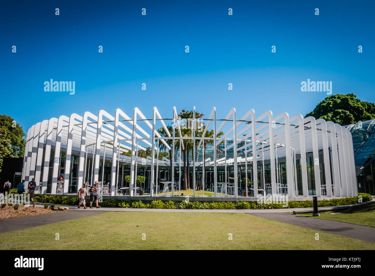 Kelch Gebäude in Sydney Royal Botanic Garden Stockfoto