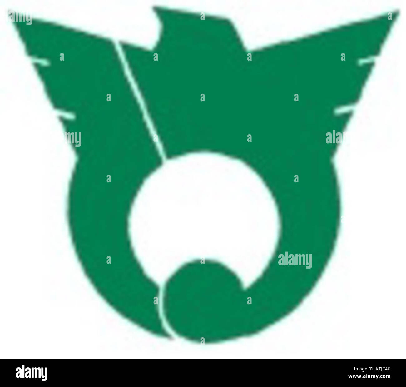 Ein Verweis auf das Kapitel Hatoyama Saitama, möglicherweise eine politische oder gemeinschaftliche Organisation mit Sitz in Saitama, Japan, die mit der Hatoyama-Familie oder der politischen Geschichte in Verbindung steht. Stockfoto