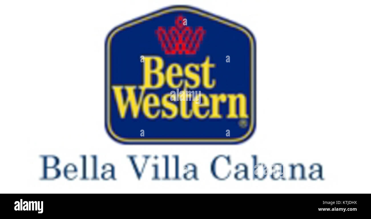 Das Best Western Bella Villa Cabana ist ein Hotel mit komfortablen Unterkünften und einer Reihe von Annehmlichkeiten in einer günstigen Gegend für Reisende, die Entspannung und Service in einem modernen Ambiente suchen. Stockfoto