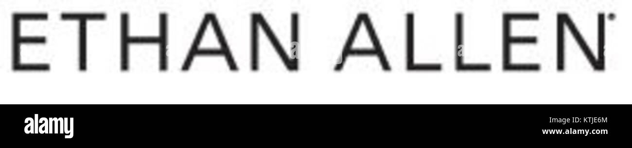 Das Ethan Allen-Logo steht für die visuelle Identität der Marke und das Engagement für hochwertige Möbel und Wohnkultur. Das Logo unterstreicht den langjährigen Ruf des Unternehmens in der Einrichtungsbranche. Stockfoto