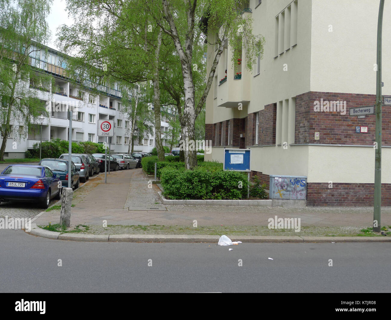 Becherweg (Berlin Reinickendorf) Stockfoto