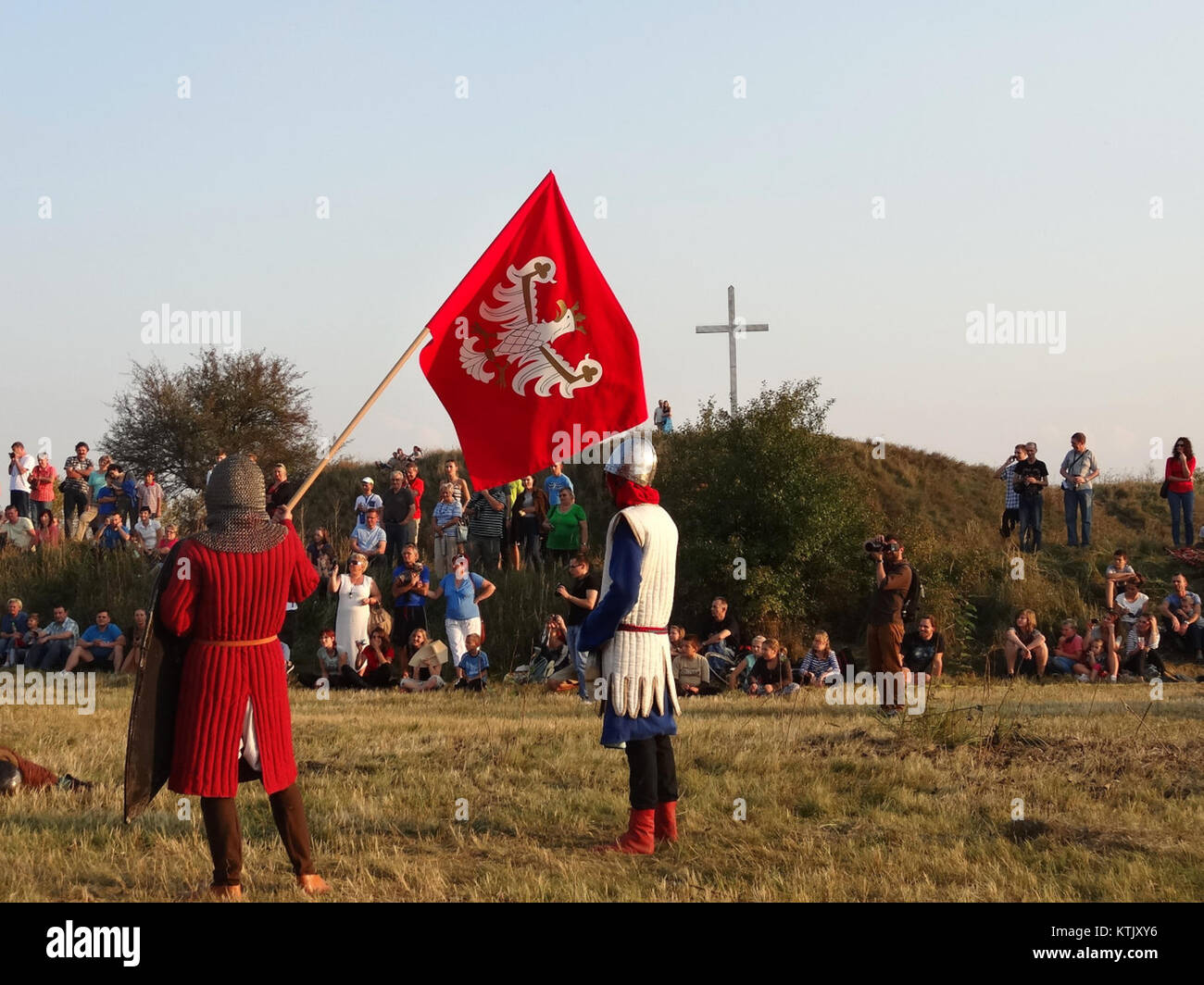 Die BDG Wyszogrod-Veranstaltung, die im September 2014 stattfand, war eine historische Nachstellung in Polen, die sich auf Schlüsselmomente in der polnischen Geschichte und Kultur konzentrierte. Stockfoto