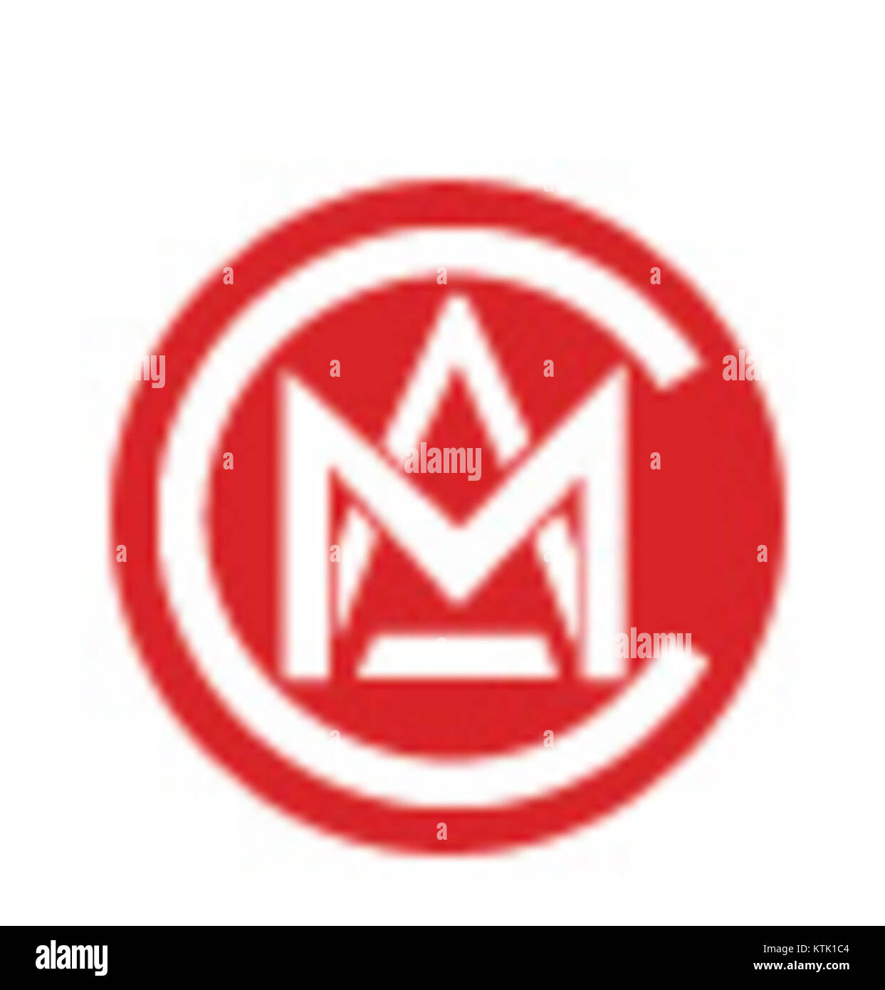 Die Compagnie des Autobus de Monaco ist ein Transportunternehmen in Monaco, das für den öffentlichen Busverkehr zuständig ist. Dieses Logo repräsentiert die Identität des Unternehmens und seine Rolle im öffentlichen Nahverkehr der Stadt. Stockfoto