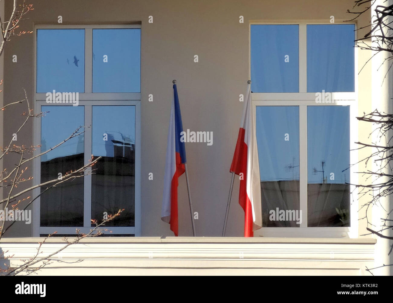 BDG Konsulat Czech bezieht sich auf das tschechische Konsulat in Bydgoszcz, Polen, das als diplomatische Mission für tschechische Staatsangehörige tätig ist und bilaterale Beziehungen zwischen Polen und der Tschechischen Republik fördert. Stockfoto