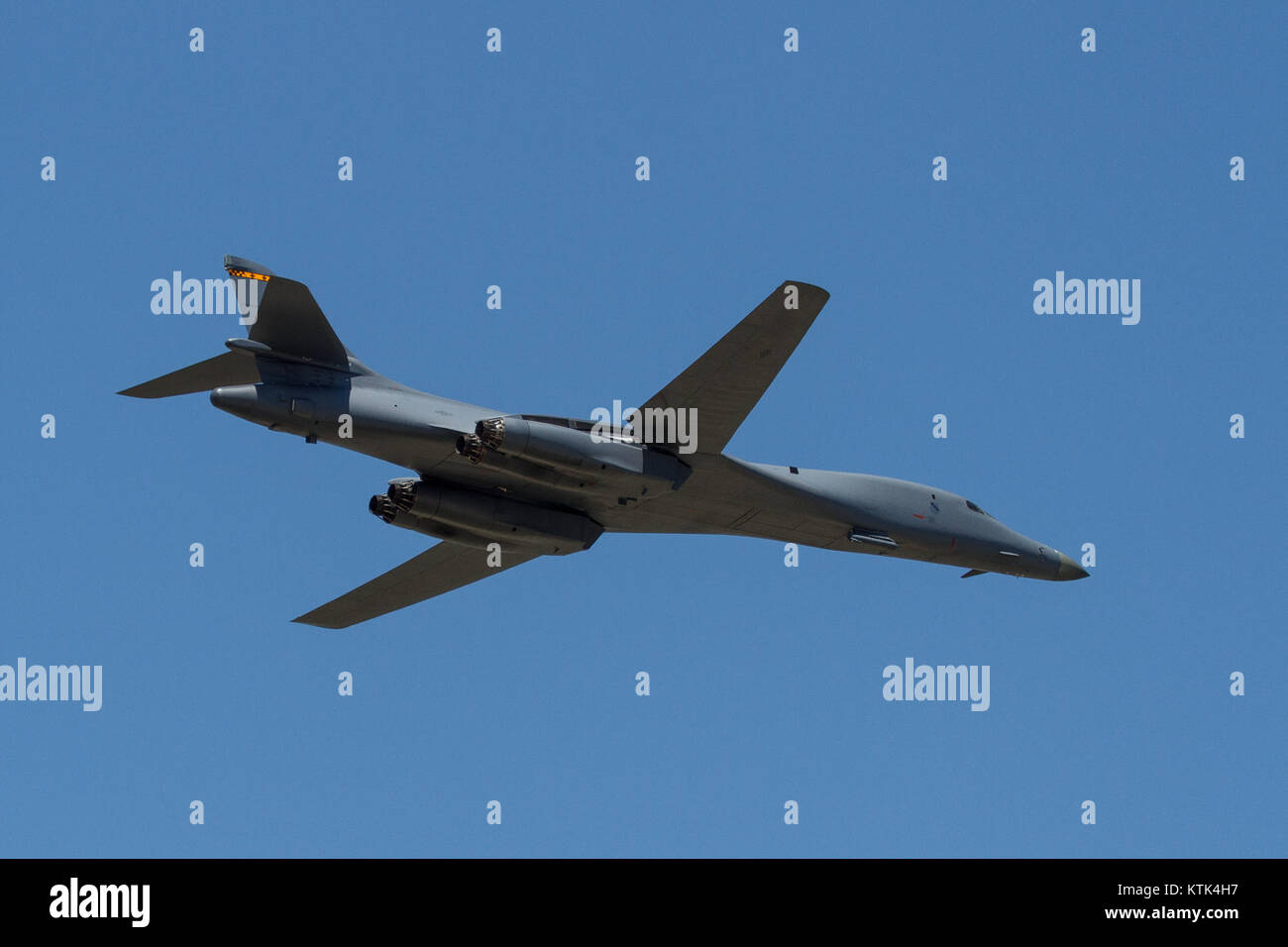 B1 Lancer Low Speed Pass Dyess AFB Air Show 2015 Stockfoto