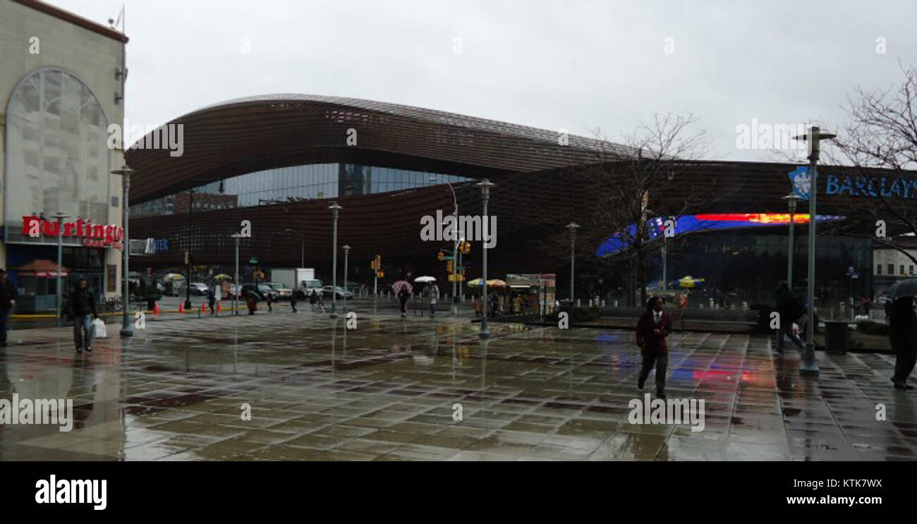 Barclay Center Brooklyn NY sortierte Fotos Plaza in der Nähe der Stadion in der Nähe von Flatbush Avenue Stockfoto