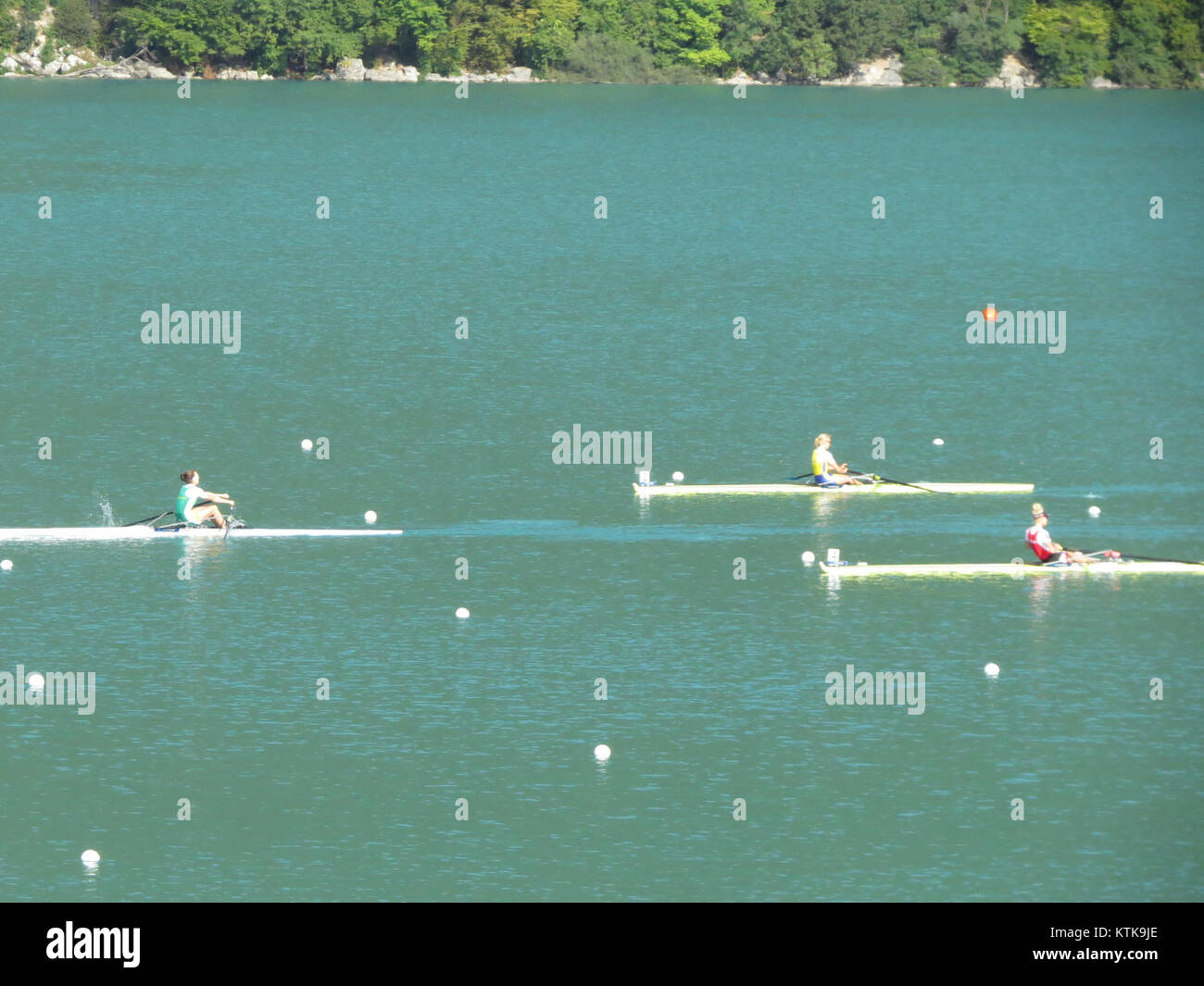 Die Aviron Ruderweltmeisterschaft 2015 fand 2015 statt, bei der Athleten aus aller Welt in verschiedenen Ruderdisziplinen antraten. Diese Veranstaltung war bedeutsam für die Präsentation globaler Rudertalente. Stockfoto