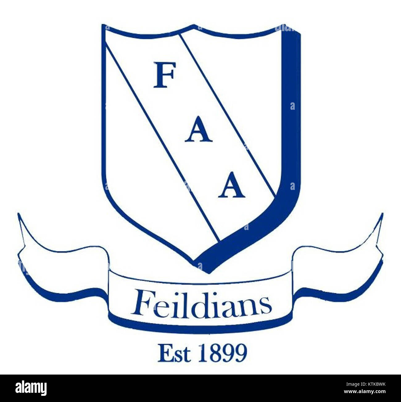 Das FAA-Logo (Federal Aviation Administration) repräsentiert die Luftfahrtaufsichtsbehörde der Vereinigten Staaten. Das Logo zeigt die symbolischen Elemente im Zusammenhang mit Flugreisen und Sicherheit, die die Rolle der Agentur bei der Gewährleistung von Luftverkehrsstandards und -Vorschriften repräsentieren. Stockfoto