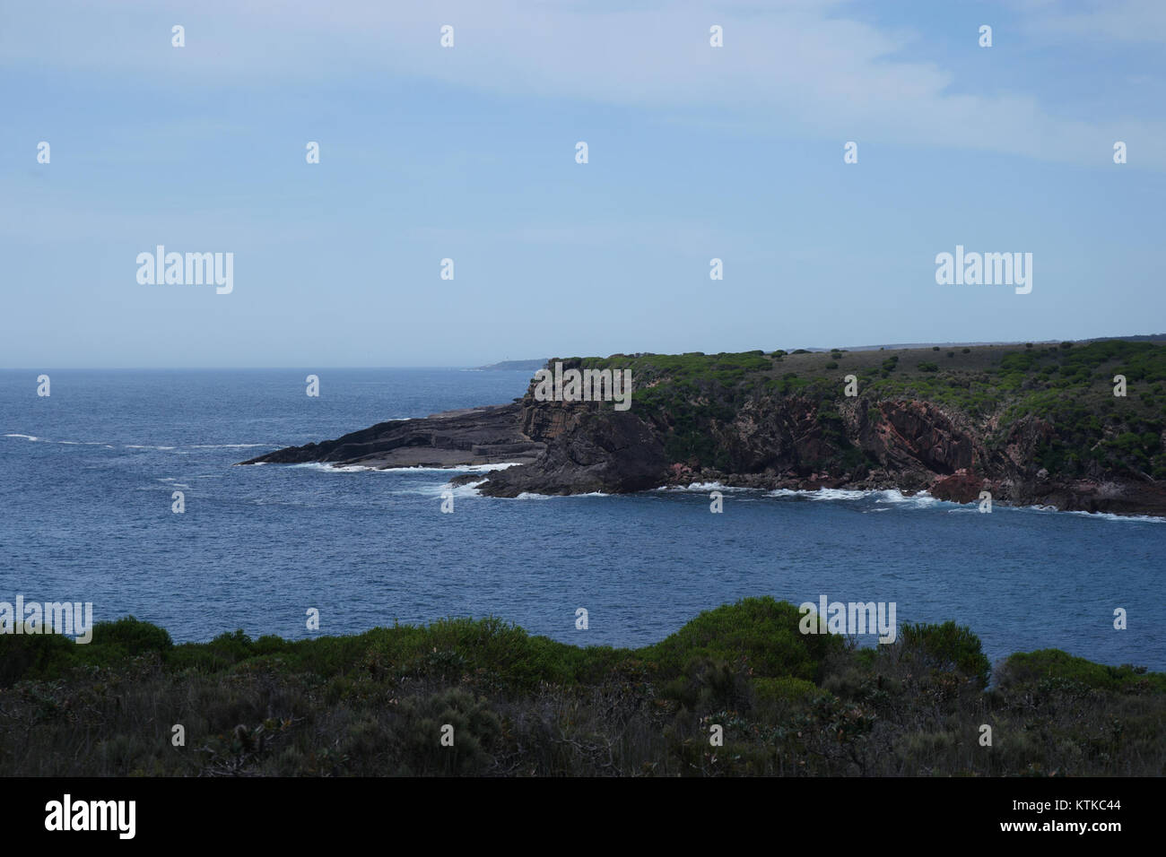 Der Ben Boyd National Park befindet sich in New South Wales, Australien. Der Park ist bekannt für seine Küstenlandschaften, seine vielfältige Tierwelt und seine natürliche Schönheit. Stockfoto