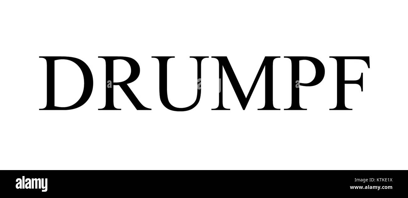 Die Marke DRUMPF bezieht sich auf einen legalen Markennamen, der häufig mit bestimmten Produkten oder Dienstleistungen in Verbindung gebracht wird. Sie spiegelt die geistigen Eigentumsrechte in Bezug auf ein bestimmtes Logo oder einen bestimmten Firmennamen wider. Stockfoto