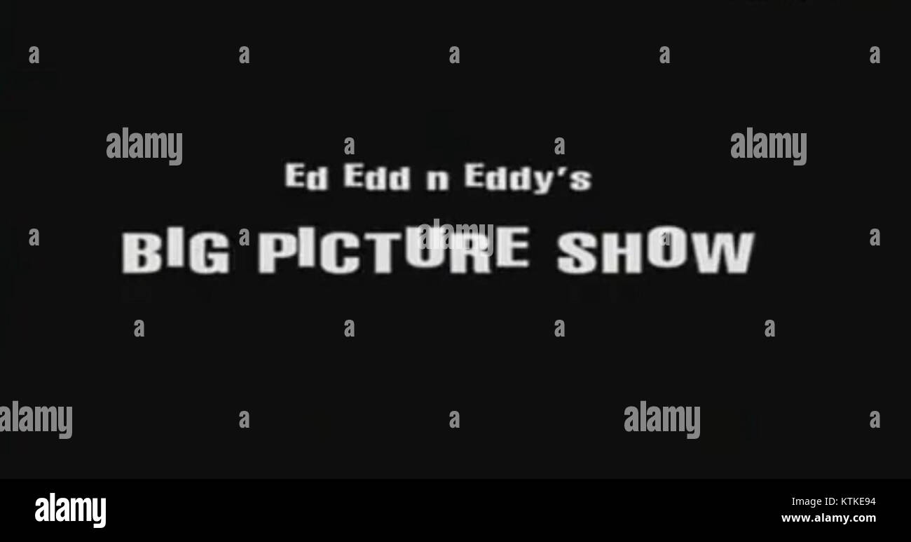 Der Film *Ed, EDD n Eddy* ist ein Animationsfilm aus dem Jahr 2009, der auf der populären Fernsehserie basiert. Es erkundet die Abenteuer von drei schelmischen Jungs in ihrem fiktiven Vorstadtviertel und erweckt die animierte Welt zum Leben. Stockfoto