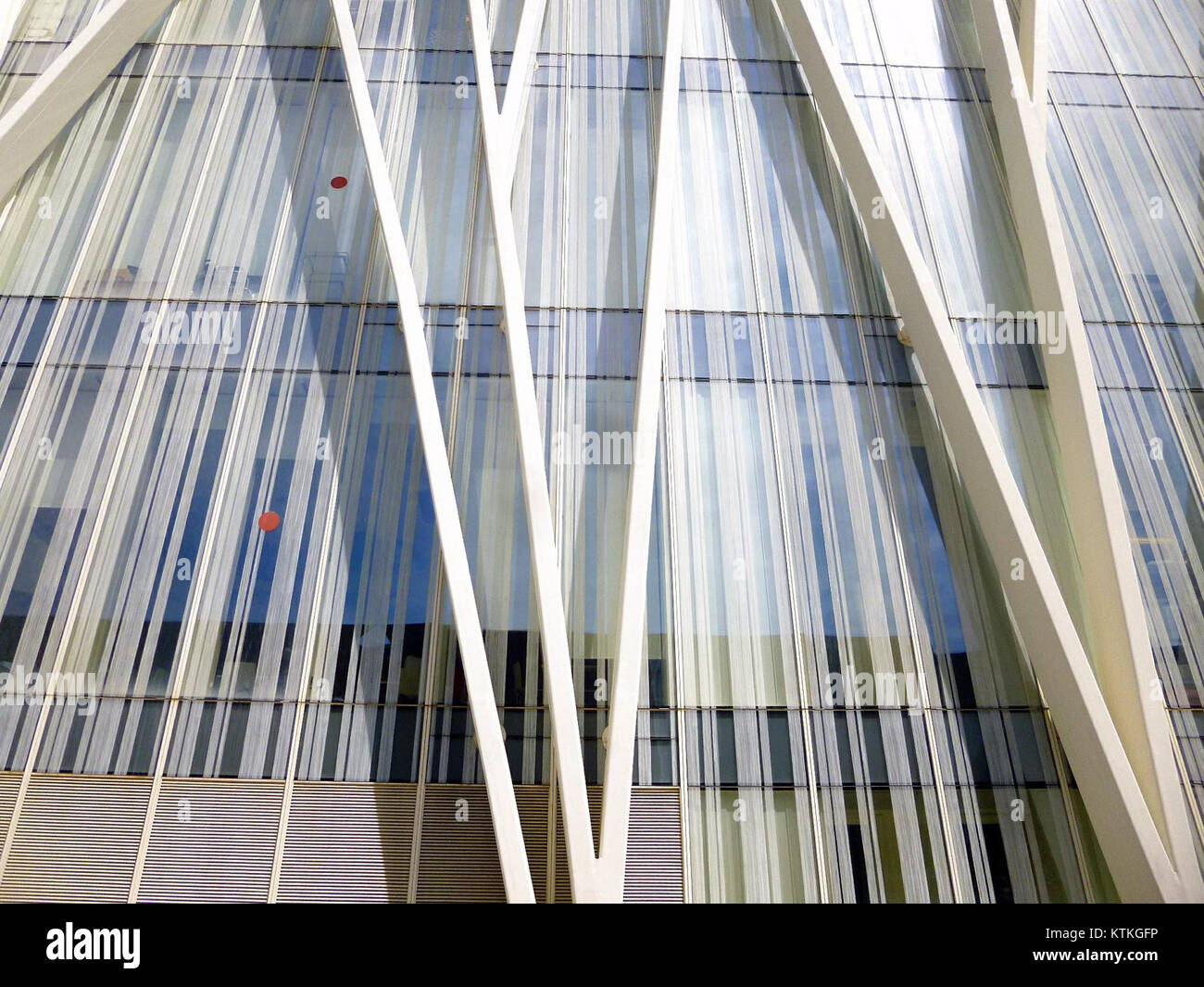 Barcelona Torre Diagonal Fussballdaten.de 09. Stockfoto