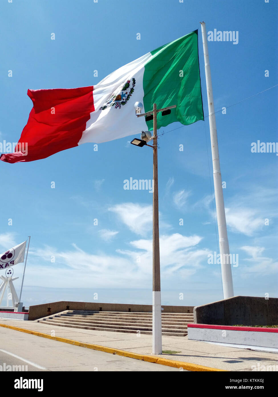Asta bandera de Veracruz Stockfoto