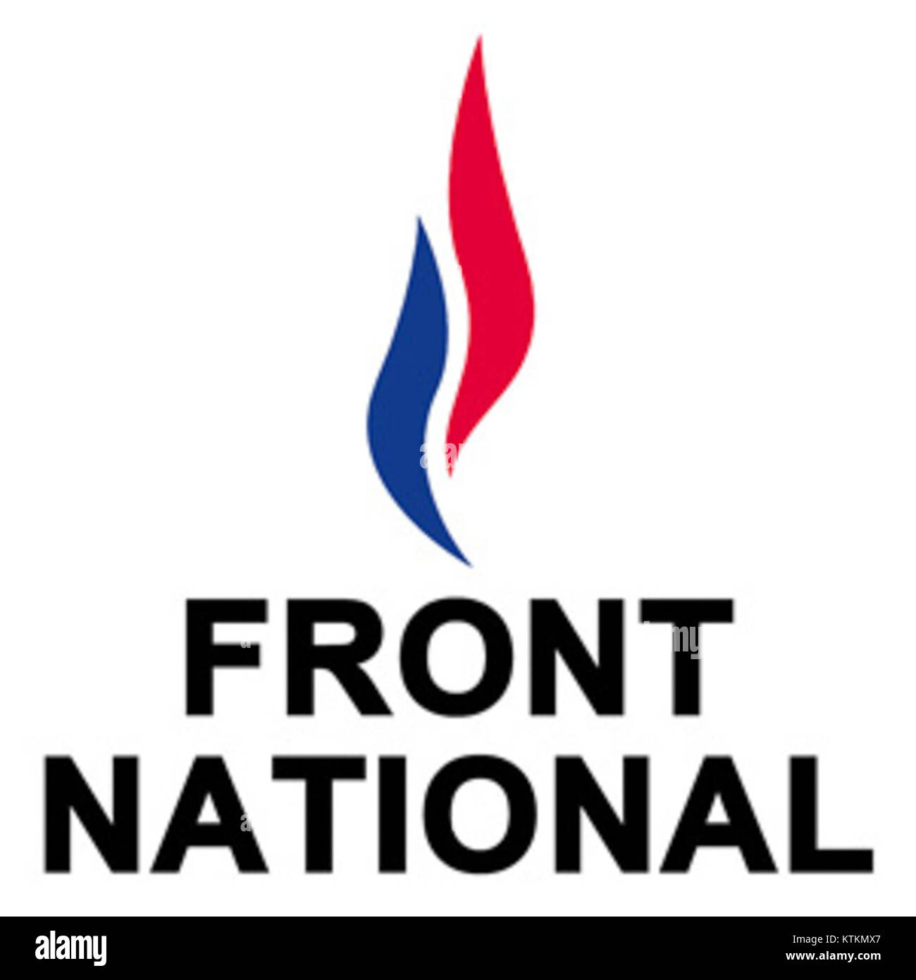 Front National ist eine französische Partei, die für ihre nationalistische, einwanderungsfeindliche Haltung bekannt ist. Sie wurde 1972 gegründet und von verschiedenen prominenten französischen Politikern geleitet. Stockfoto