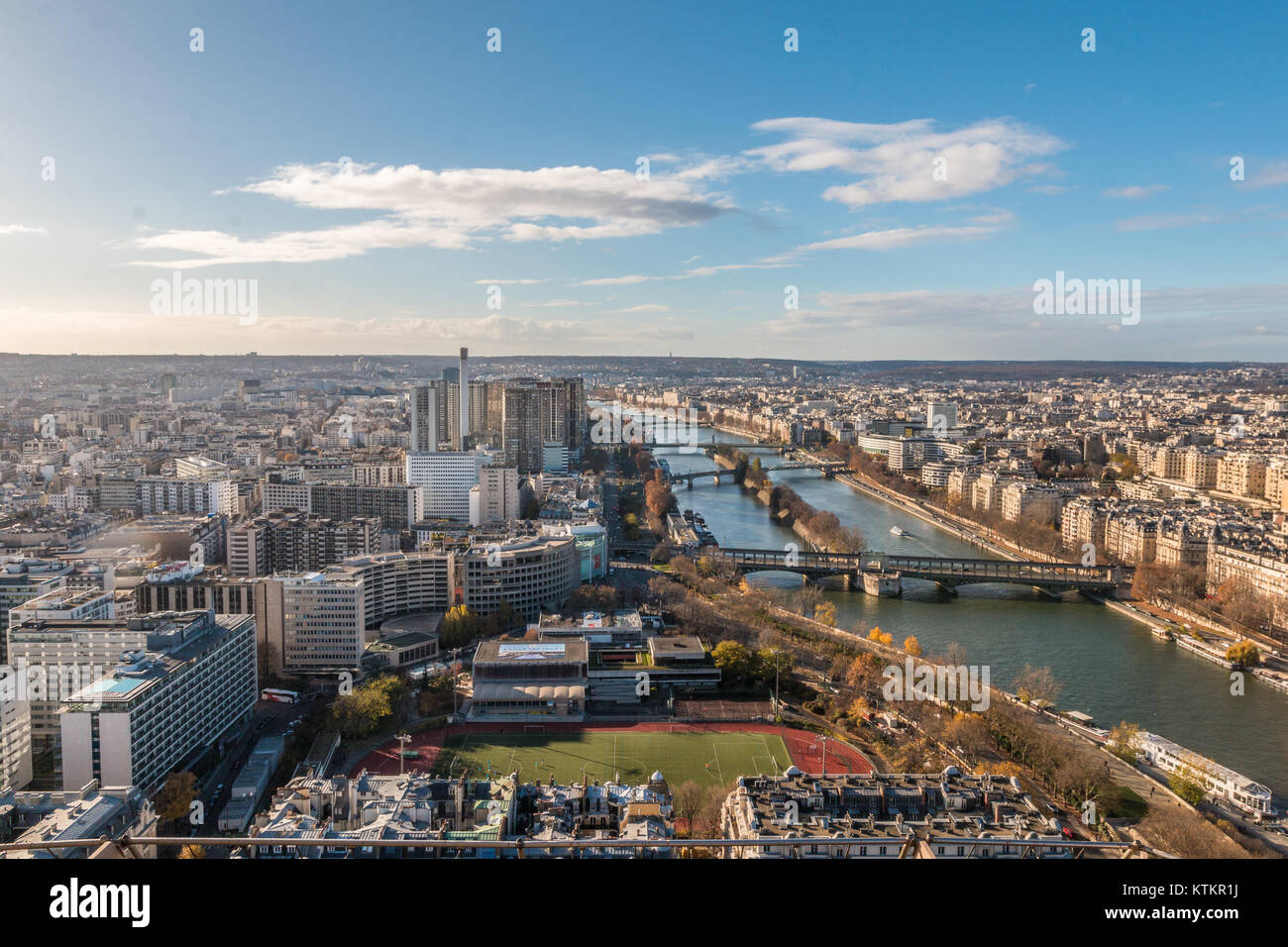 Die Skyline von Paris. Stockfoto