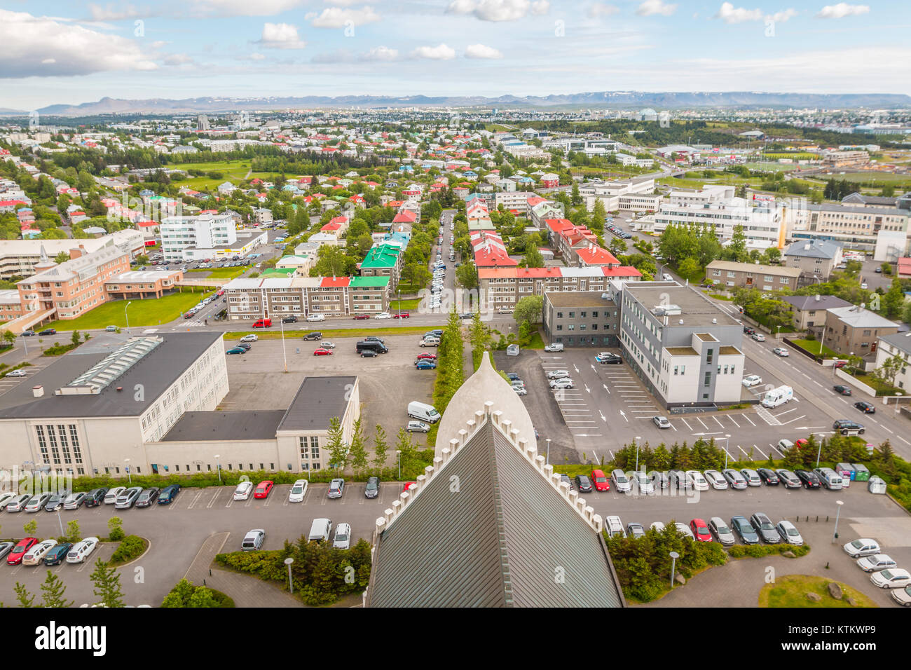 Ansicht von Reykjavik Stockfoto