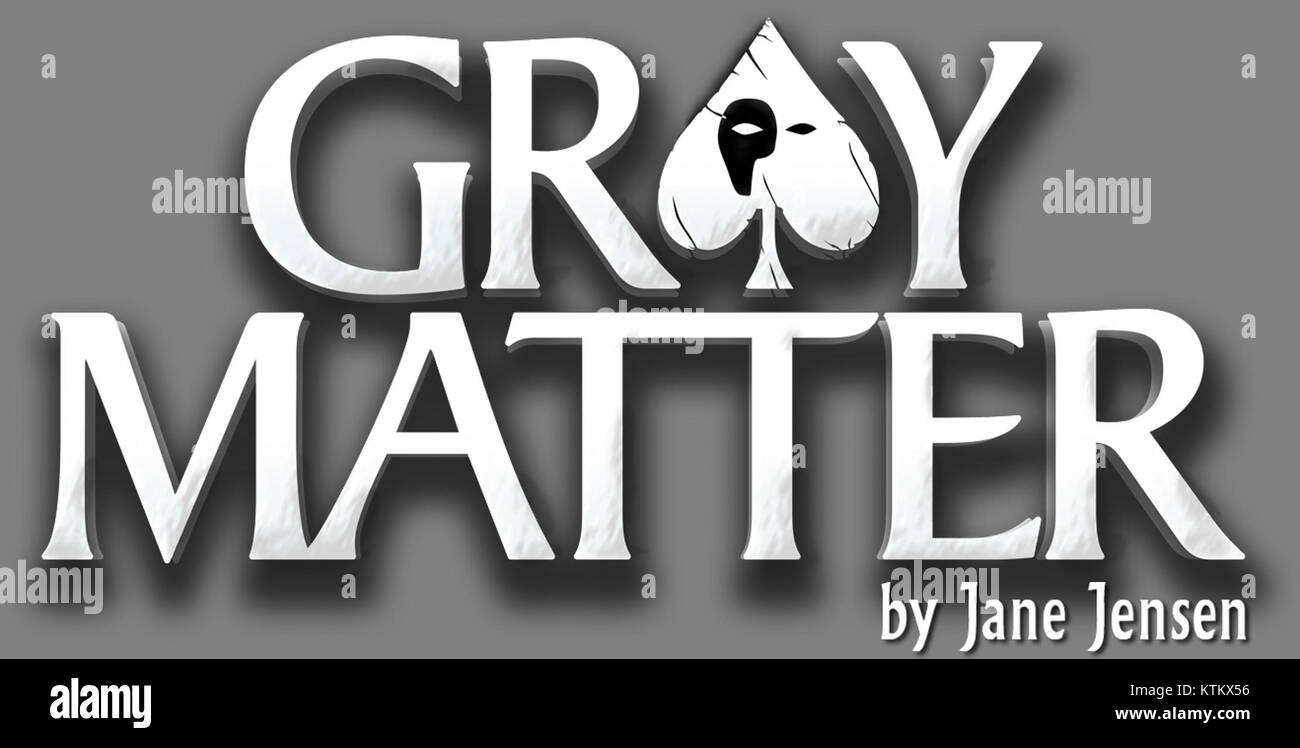 Gray Matter von Jane Jensen ist ein psychologischer Thriller, der sich mit Themen wie Erinnerung, Identität und Mord befasst. Das Spiel folgt der Protagonistin, einer Frau namens Samantha, wie sie durch eine Reihe dunkler Ereignisse navigiert und mysteriöse Ereignisse untersucht. Stockfoto