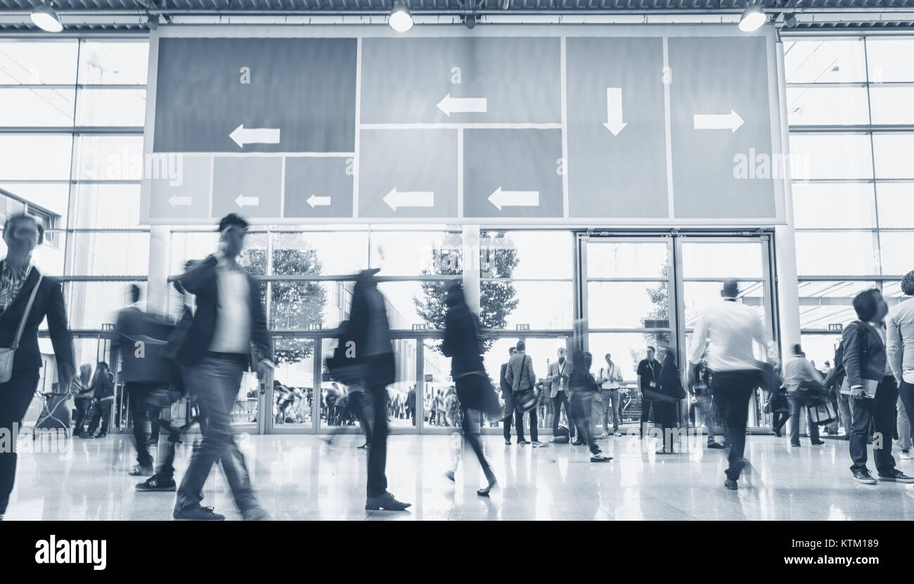 Anonyme Unternehmer gehen Internationale Fachmesse & Konferenz Stockfoto