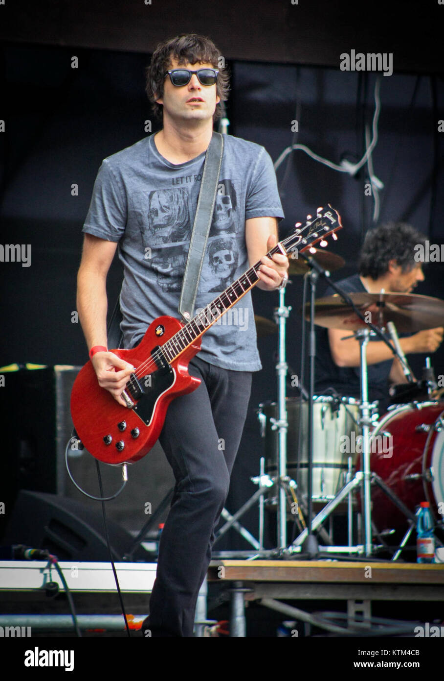 Babasonicos ist eine argentinische Rockband, die für ihren innovativen Musikstil bekannt ist, der alternative Rock- und Pop-Elemente vereint. Die Band war einflussreich in der lateinamerikanischen Musikszene, produzierte eine Vielzahl von Alben und erlangte in ihrem Genre große Popularität. Stockfoto