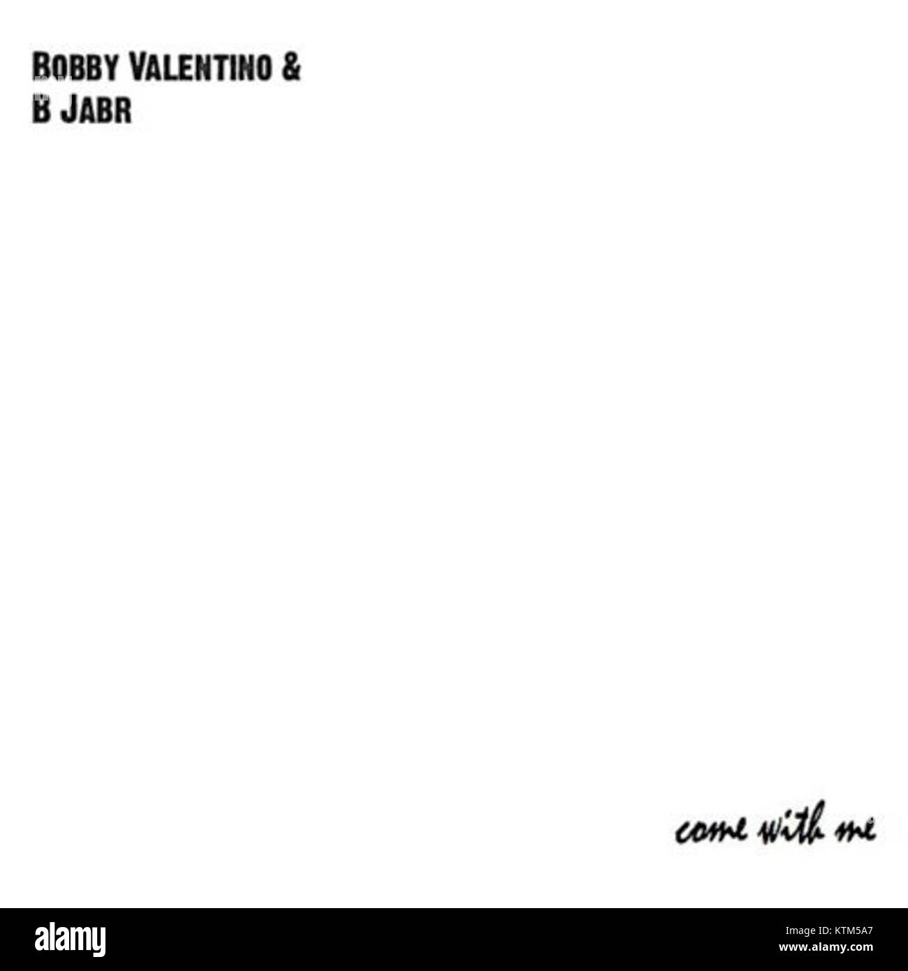 Bobby Valentinos Single „Come With Me“ zeigt seinen geschmeidigen R&B-Stil und bietet eine Mischung aus gefühlvollem Text und zeitgenössischer Produktion. Als Teil seiner Musiksammlung erschien es bei Fans von R&B und Popmusik. Stockfoto