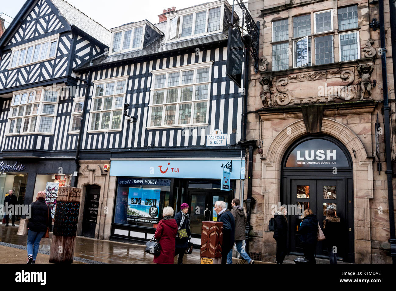 Lush fresh handmade Cosmetics shop shop vorne, Chester Cheshire, üppige Kosmetik Stockfoto
