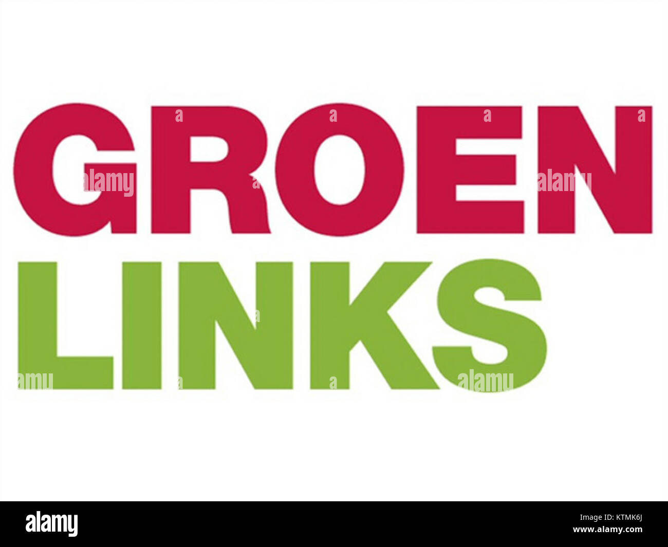 GroenLinks ist eine politische Partei in den Niederlanden, die für ihre Fokussierung auf Umweltfragen, soziale Gerechtigkeit und fortschrittliche Politik bekannt ist. Stockfoto