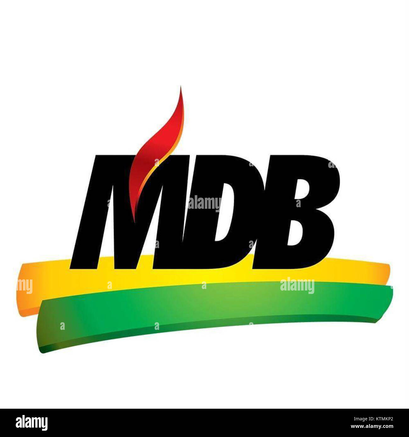 Logo der brasilianischen Demokratischen Bewegung im Jahr 2017, symbolisiert politischen Wandel und Demokratie in Brasilien. Stockfoto