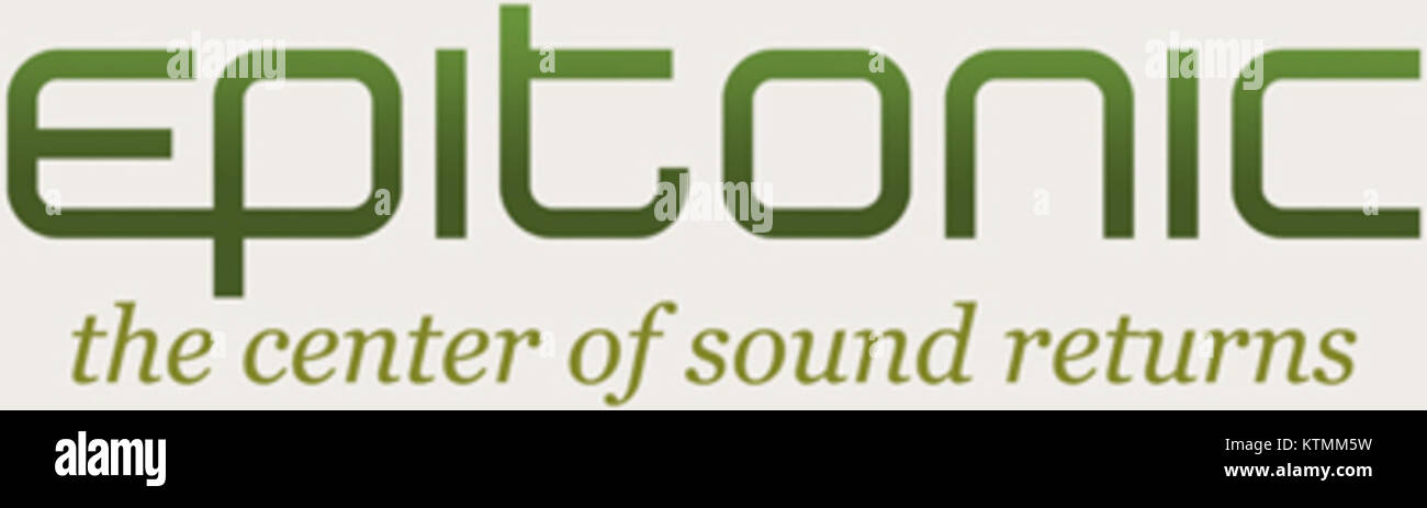 Epitoniclogosm bezieht sich auf ein Konzept, eine Organisation oder eine Entität, die mit Musik oder Ton in Verbindung steht, wobei möglicherweise ein Logo oder ein Branding in der Musikindustrie verwendet wird. Stockfoto