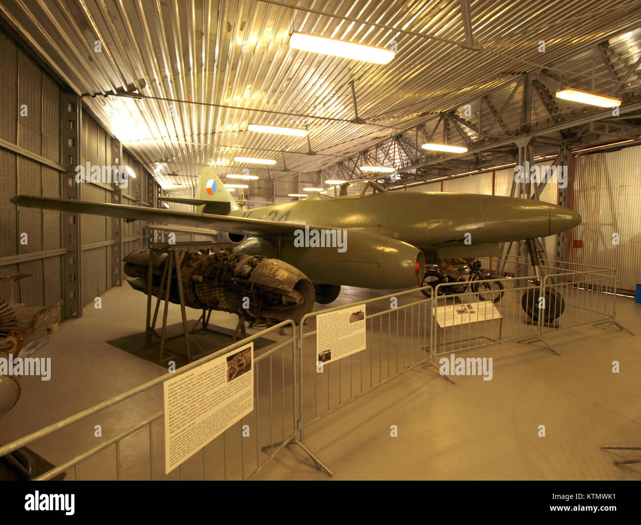 Avia S92 V34 (Tschechoslowakische gemacht Messerschmitt Me 262 A), Kbely Museum, Prag, Tschechische Republik Bild 3 Stockfoto