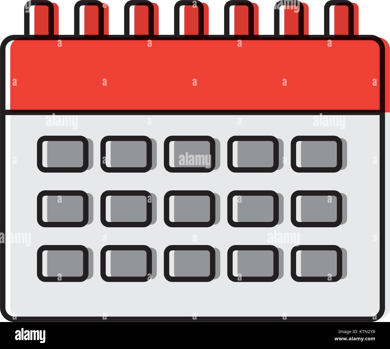 Kalender business plan zur Erinnerung Symbol Vektor illustration Stock