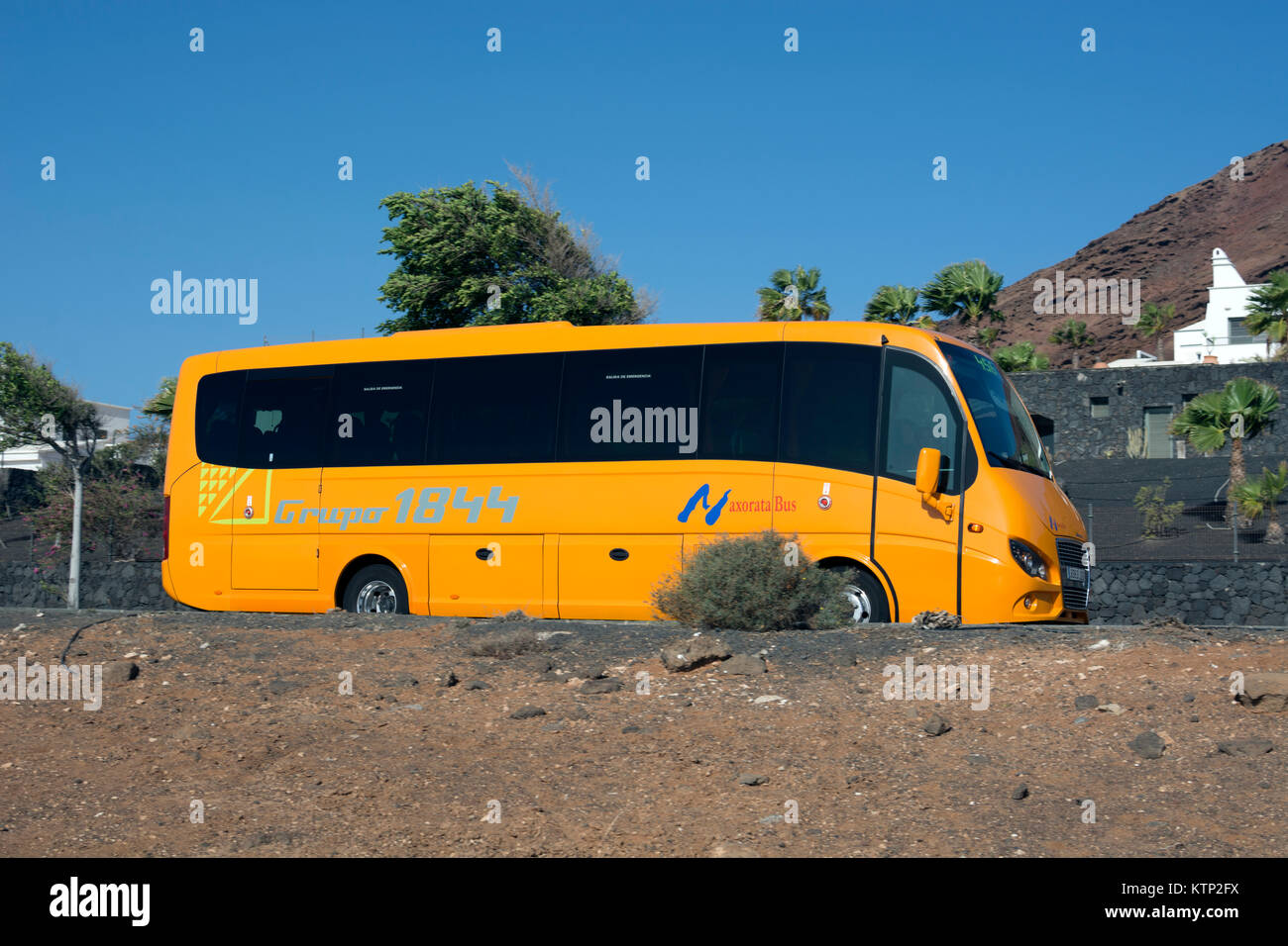 Grupo 1844 Bus, Lanzarote, Kanarische Inseln, Spanien. Stockfoto