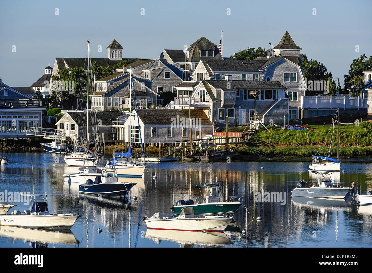 Wychmere Hafen Harwich, Cape Cod, Massachusetts, USA. Stockfoto