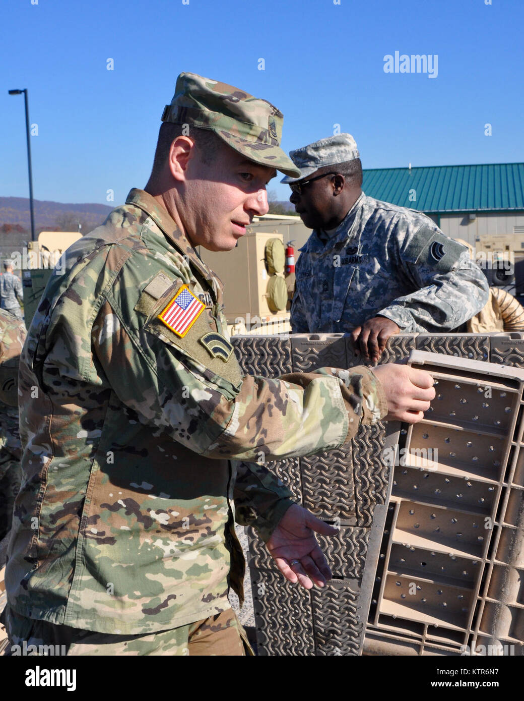 U.S. Army National Guard Personal täglichen Pflichten und Leben. Arbeit