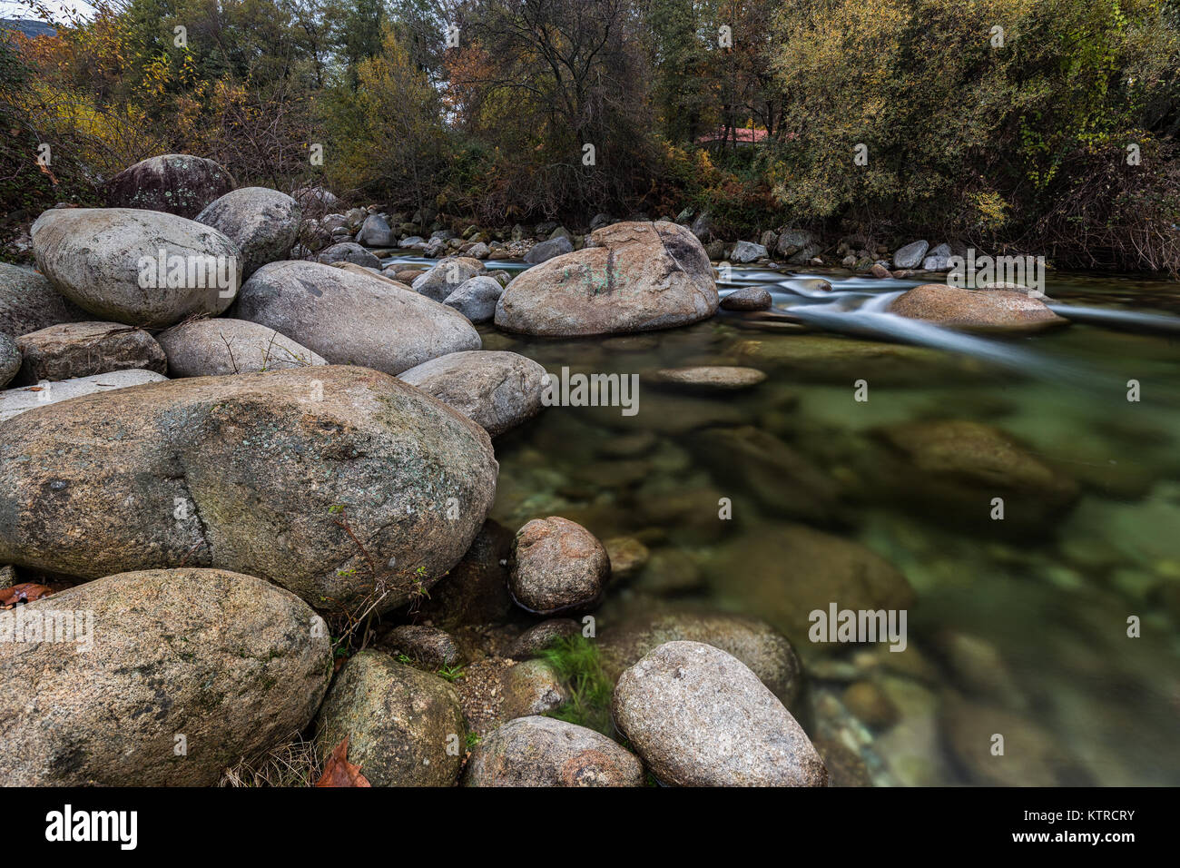 Landschaft in der Nähe von Jarandilla de la Vera, Caceres. Der Extremadura. Spanien. Stockfoto