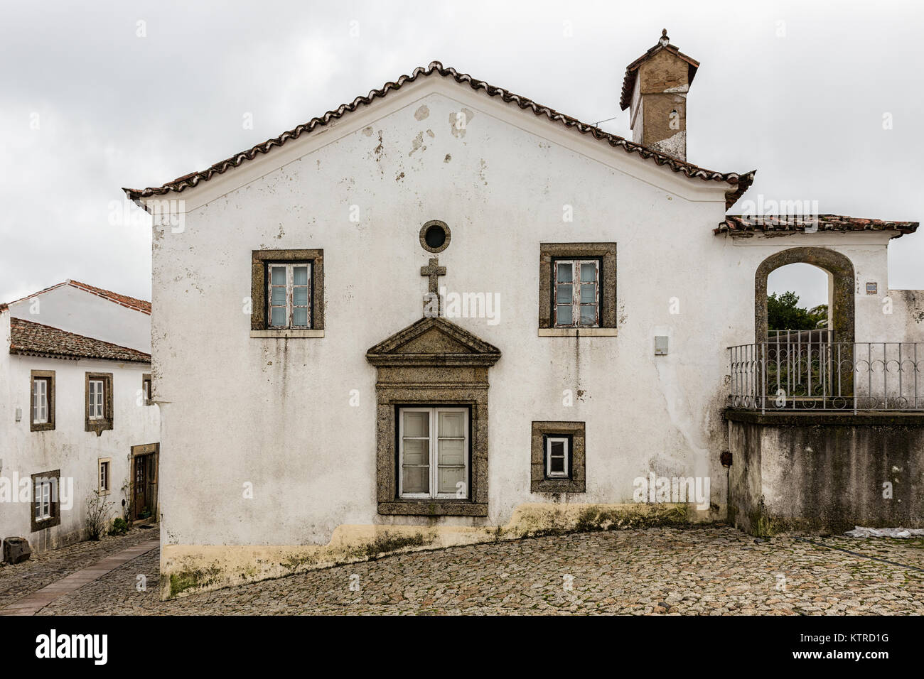 Antike Architektur in der Altstadt von Ohrid. Portugal. Stockfoto