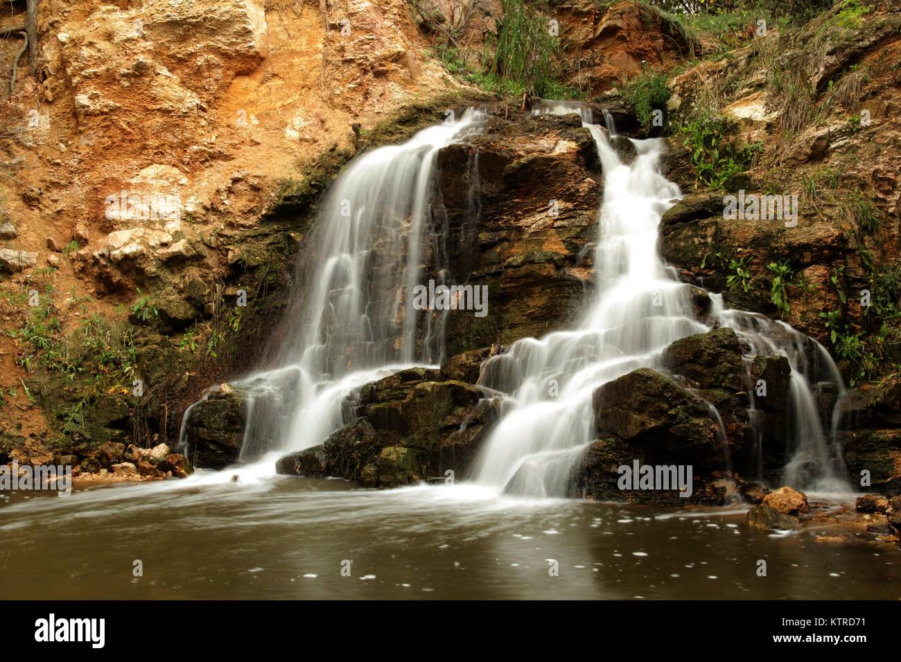 Wasserfall. Stockfoto