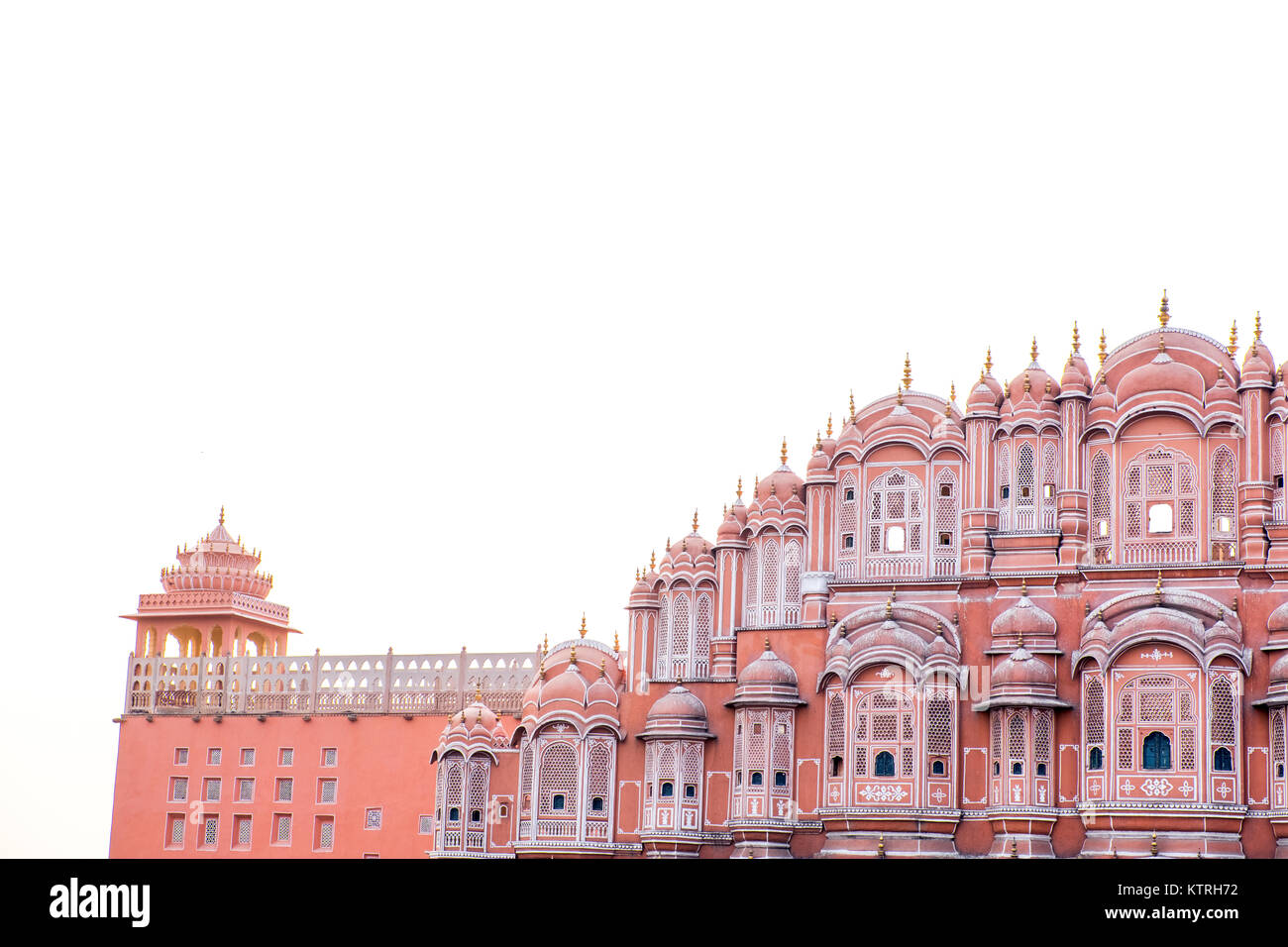 Hawa Mahal, Palast der Winde, Palast der Brise in der Pink City, Jaipur, Rajasthan, Indien Stockfoto