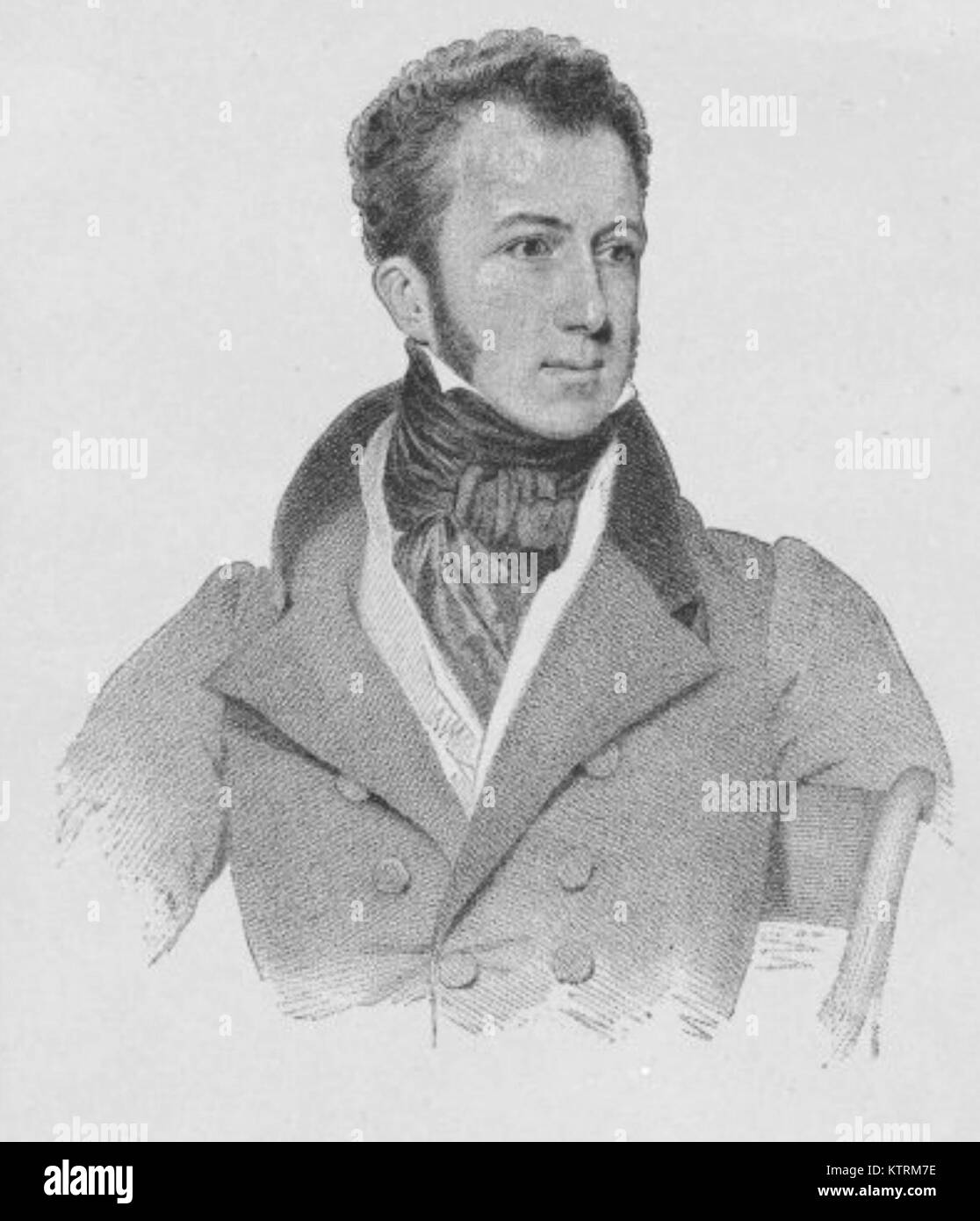 Edward Gibbon Wakefield, britischer Politiker, Schlüsselfigur in der frühen Besiedlung von Australien und Neuseeland. 1826 Stockfoto