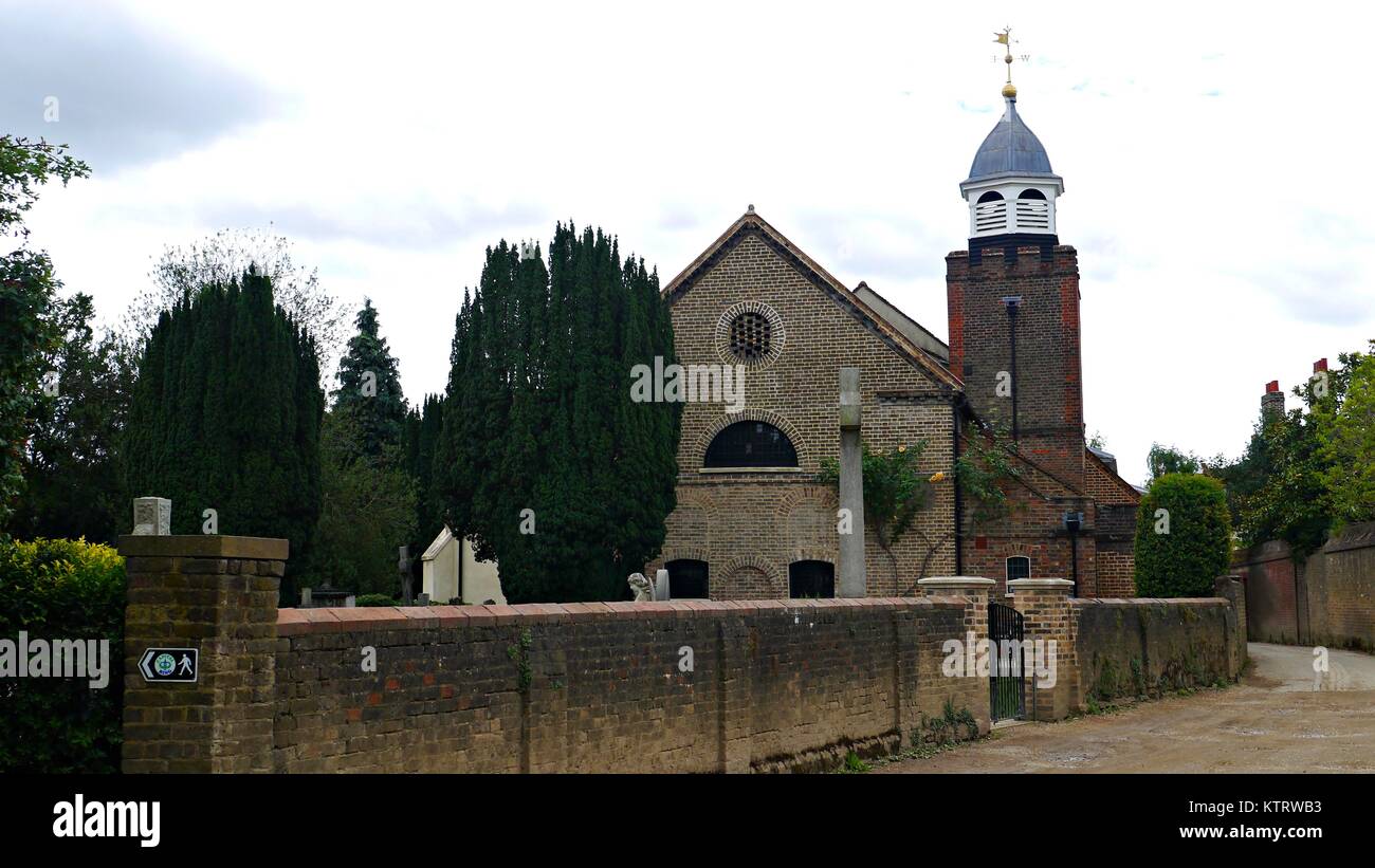 St. Peters Kirche im Dorf Petersham Hotel in der Nähe von Richmond upon Thames. Stockfoto
