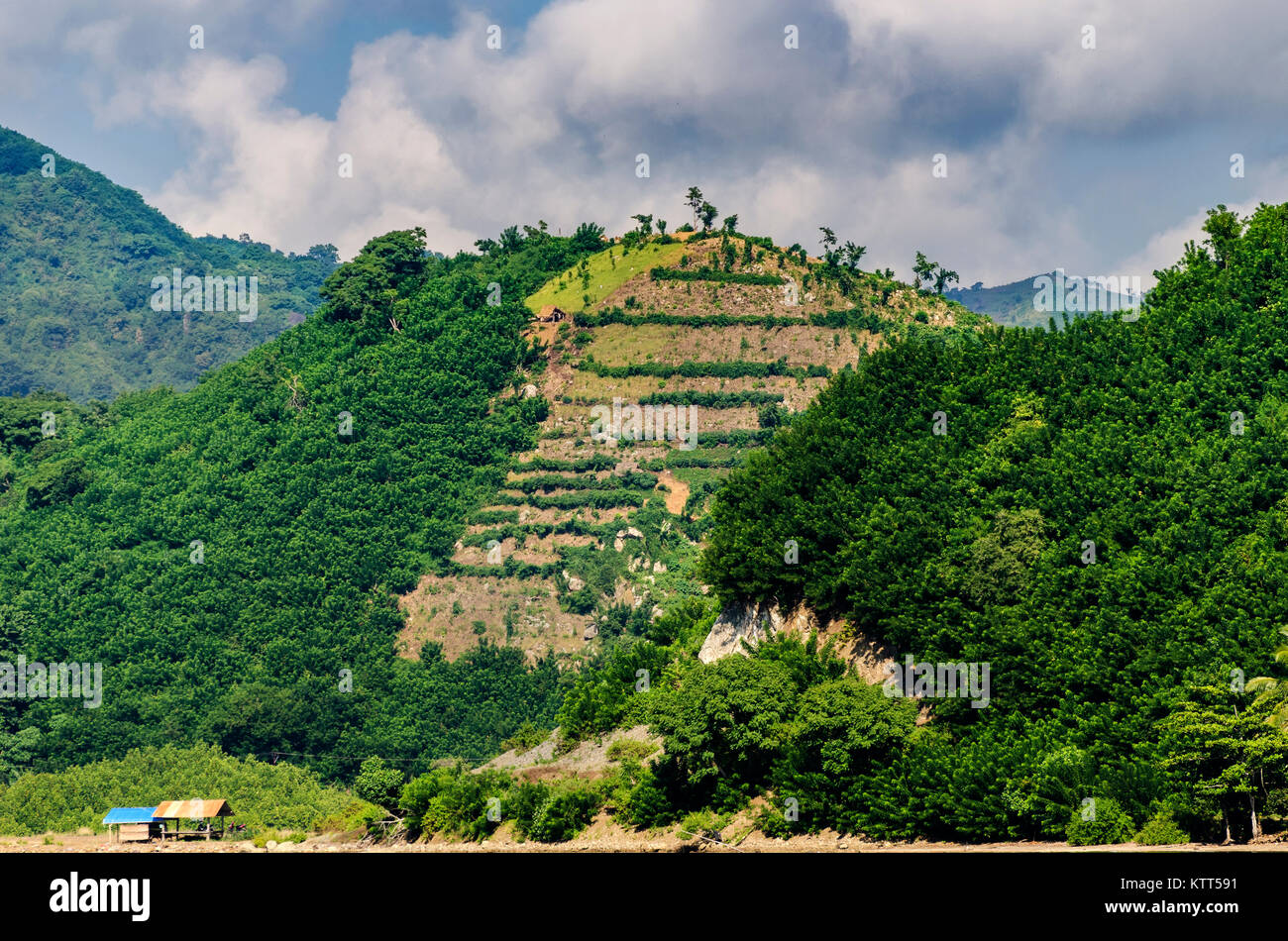 Ländliche Landschaft, Insel Flores, Indonesien Stockfoto