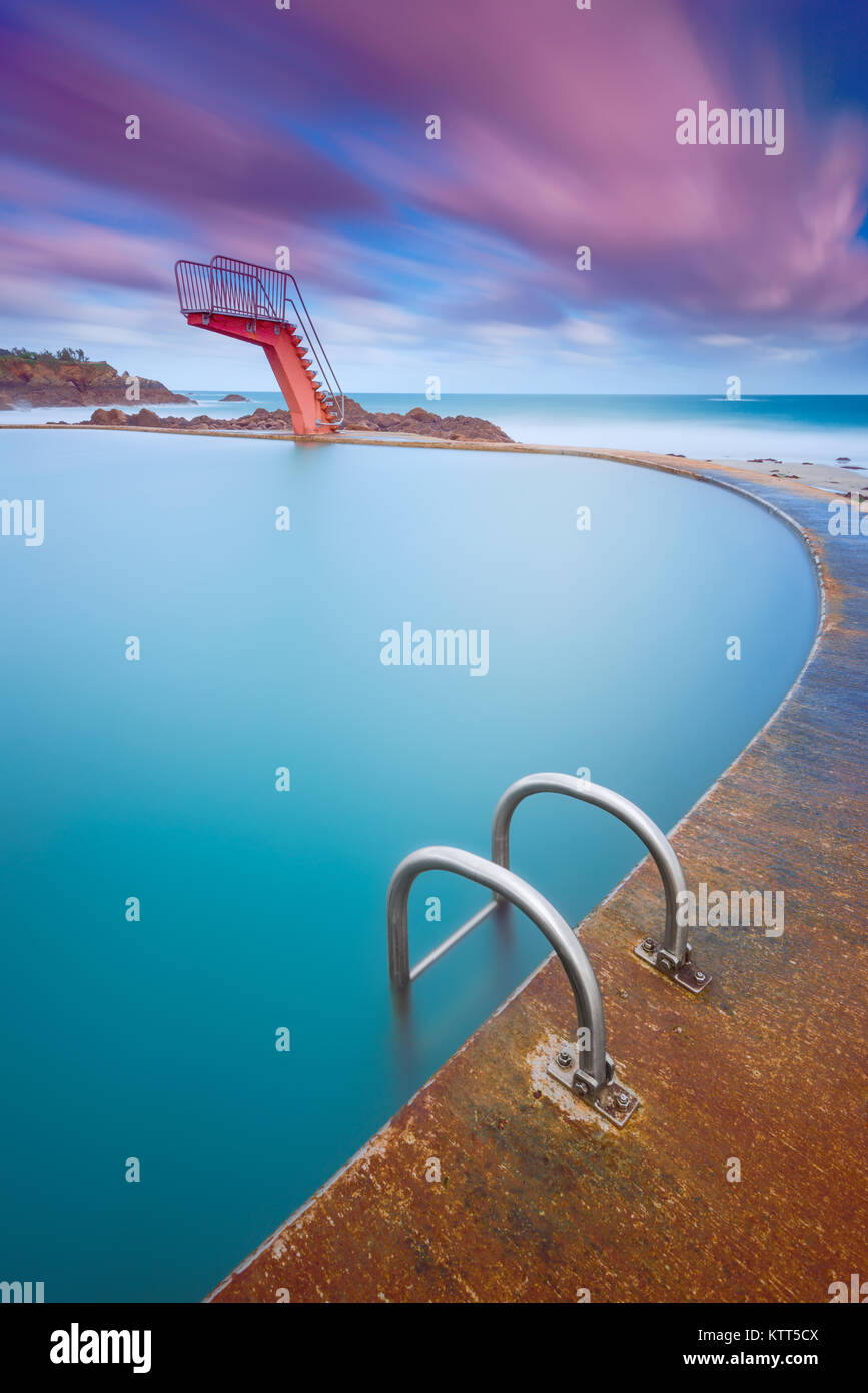 Naturschwimmbad, Saint-Quay, Portrieux, Bretagne, Frankreich Stockfoto