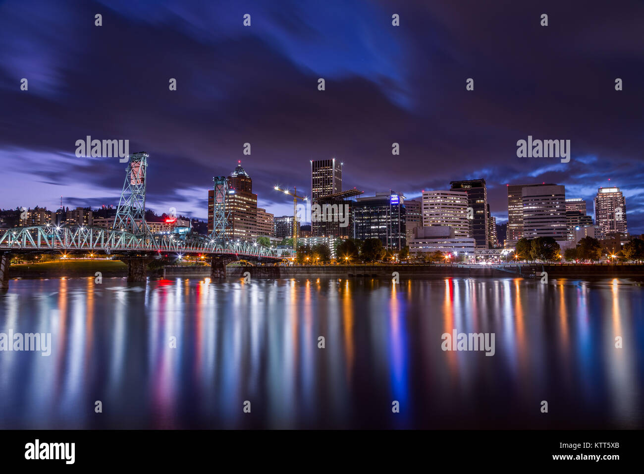 City Skyline, Portland, Oregon, USA Stockfoto