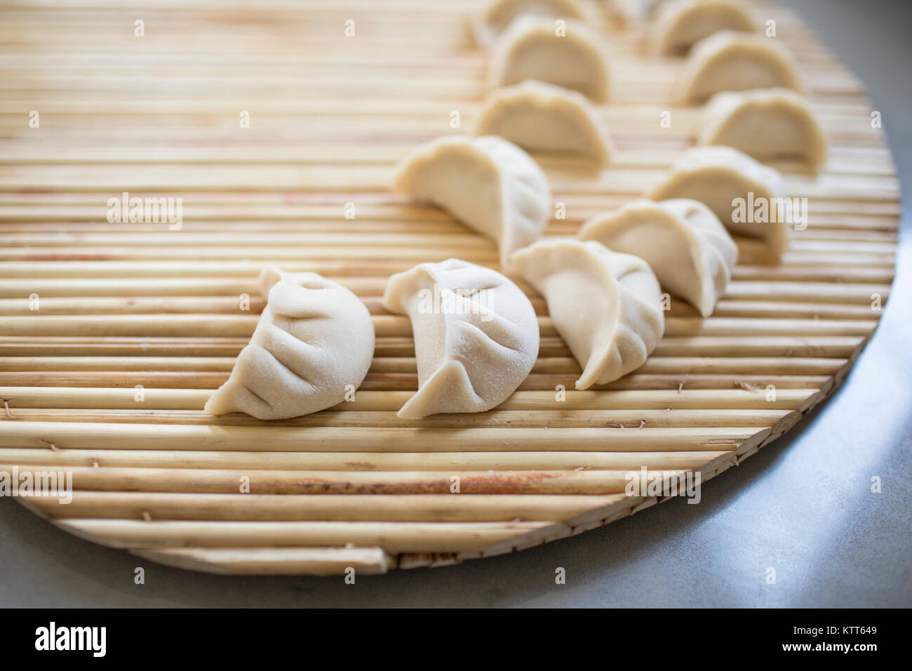 Nahaufnahme der chinesische Knödel Stockfoto