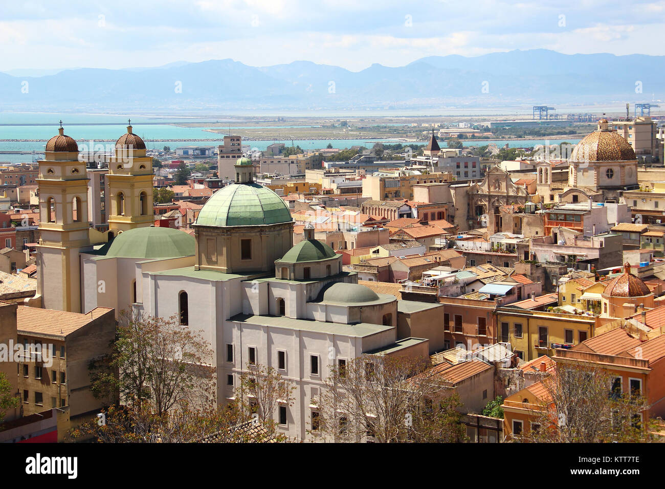 Stadtbild von Cagliari, Sardinien, Italien Stockfoto