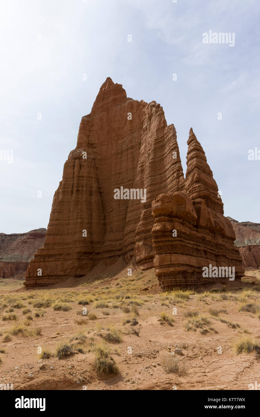 Tempel des Mondes in Cathedral Valley, Capitol Reef National Park, Utah Stockfoto
